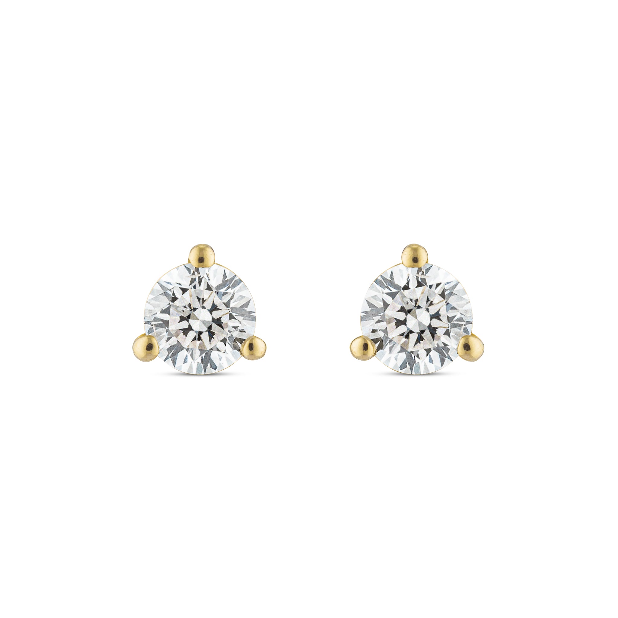 .25ctw 3mm Natural Diamond Stud Earrings