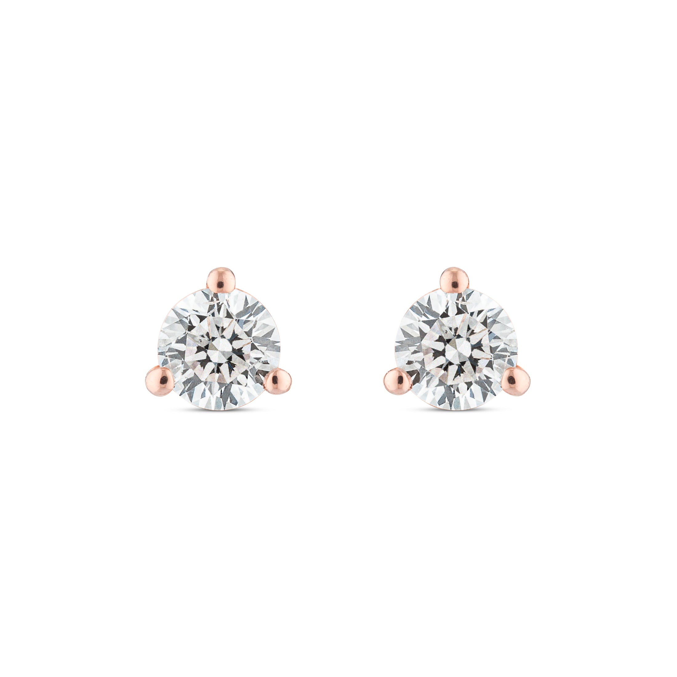 .25ctw 3mm Natural Diamond Stud Earrings