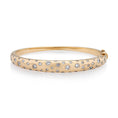 Load image into Gallery viewer, 14 Karat Gold Diamond Speckle Hinge Bracelet
