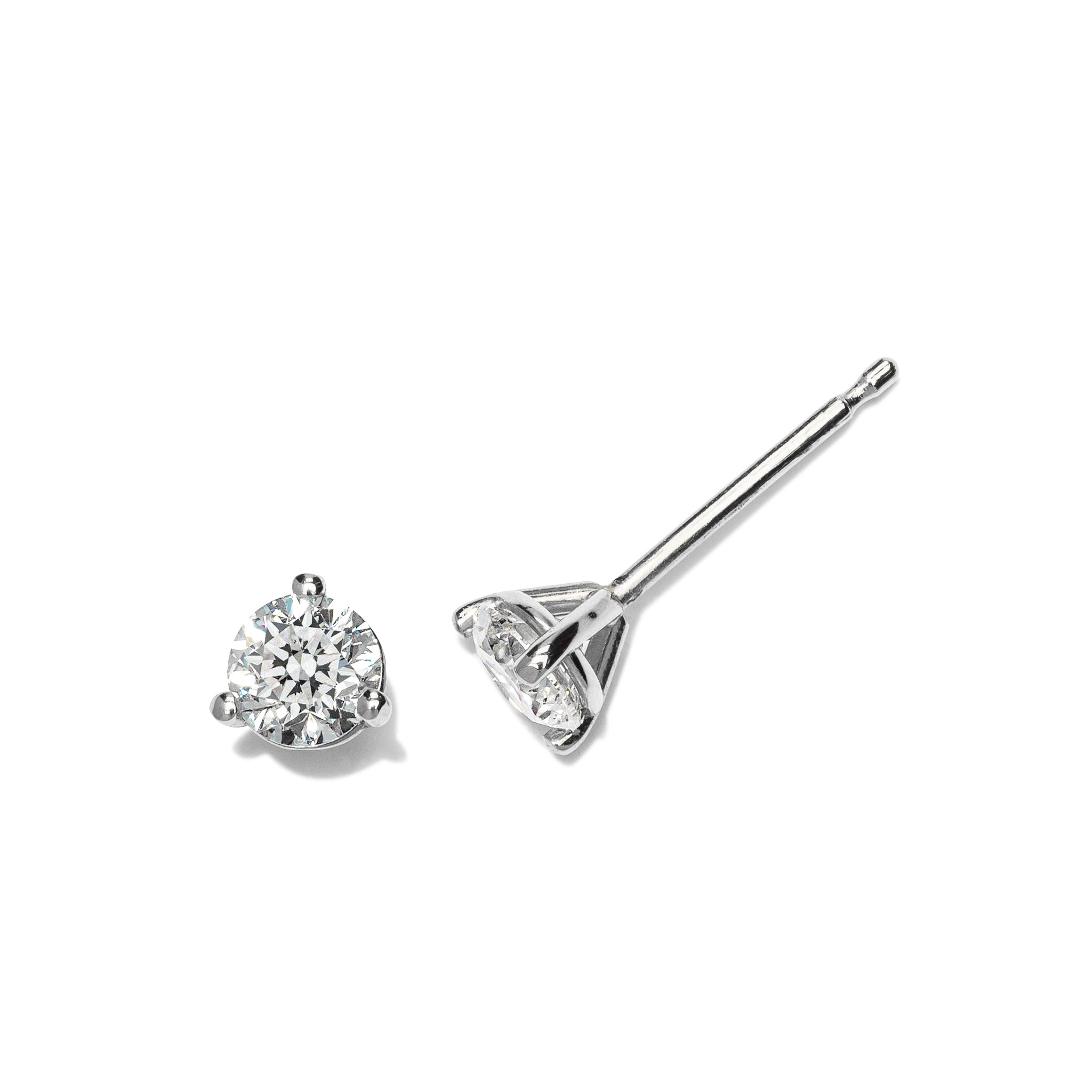 .50ctw 4mm Natural Diamond Stud Earrings