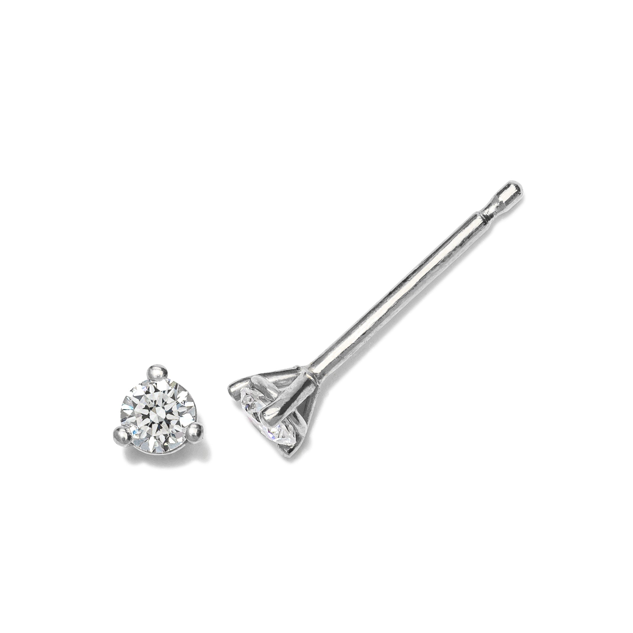 .15ctw 2.5mm Natural Diamond Stud Earrings