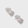Load image into Gallery viewer, 2.00ctw 6mm Natural Diamond Stud Earrings
