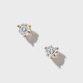 Load image into Gallery viewer, .50ctw 4mm Natural Diamond Stud Earrings
