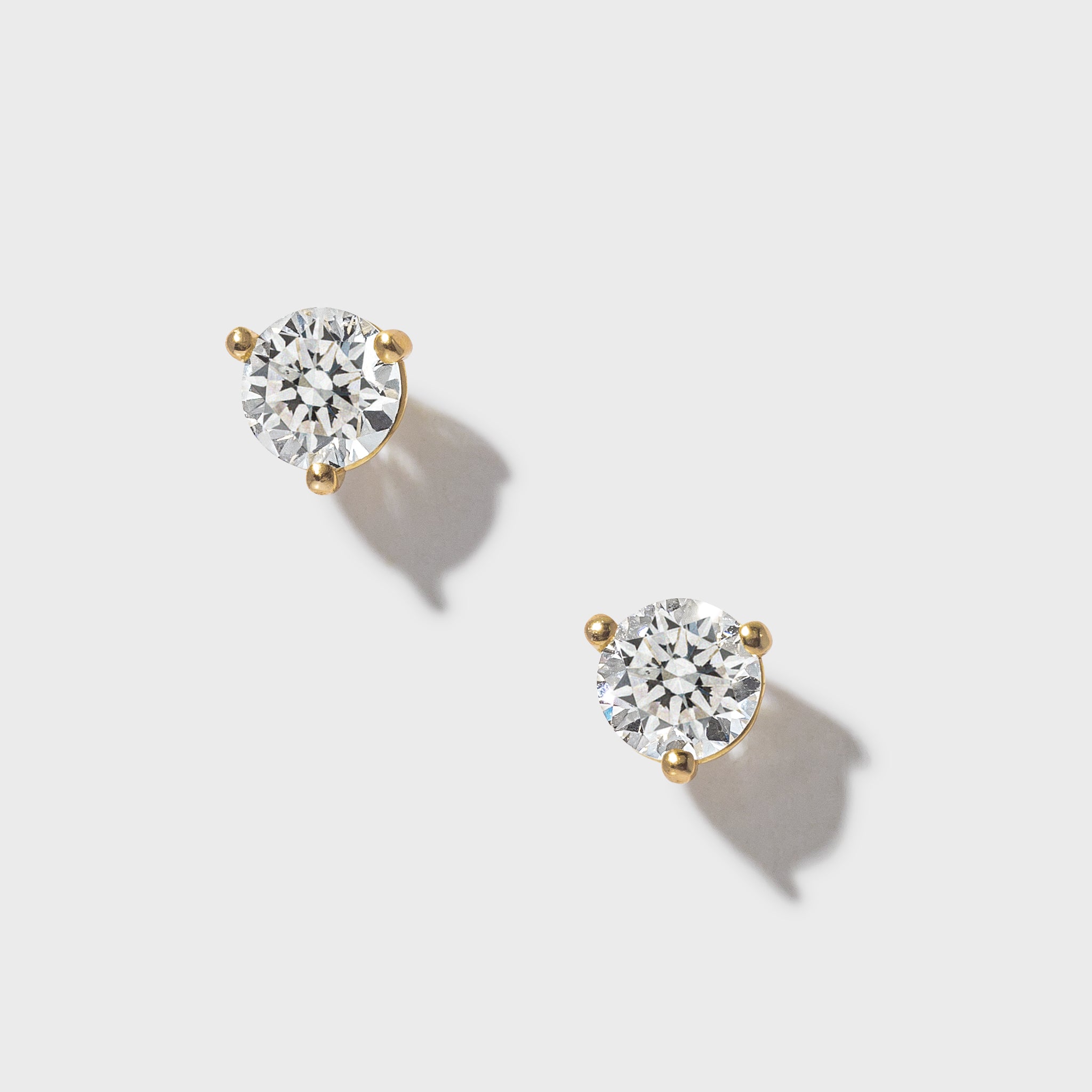 .50ctw 4mm Natural Diamond Stud Earrings