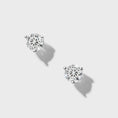 Load image into Gallery viewer, .50ctw 4mm Natural Diamond Stud Earrings
