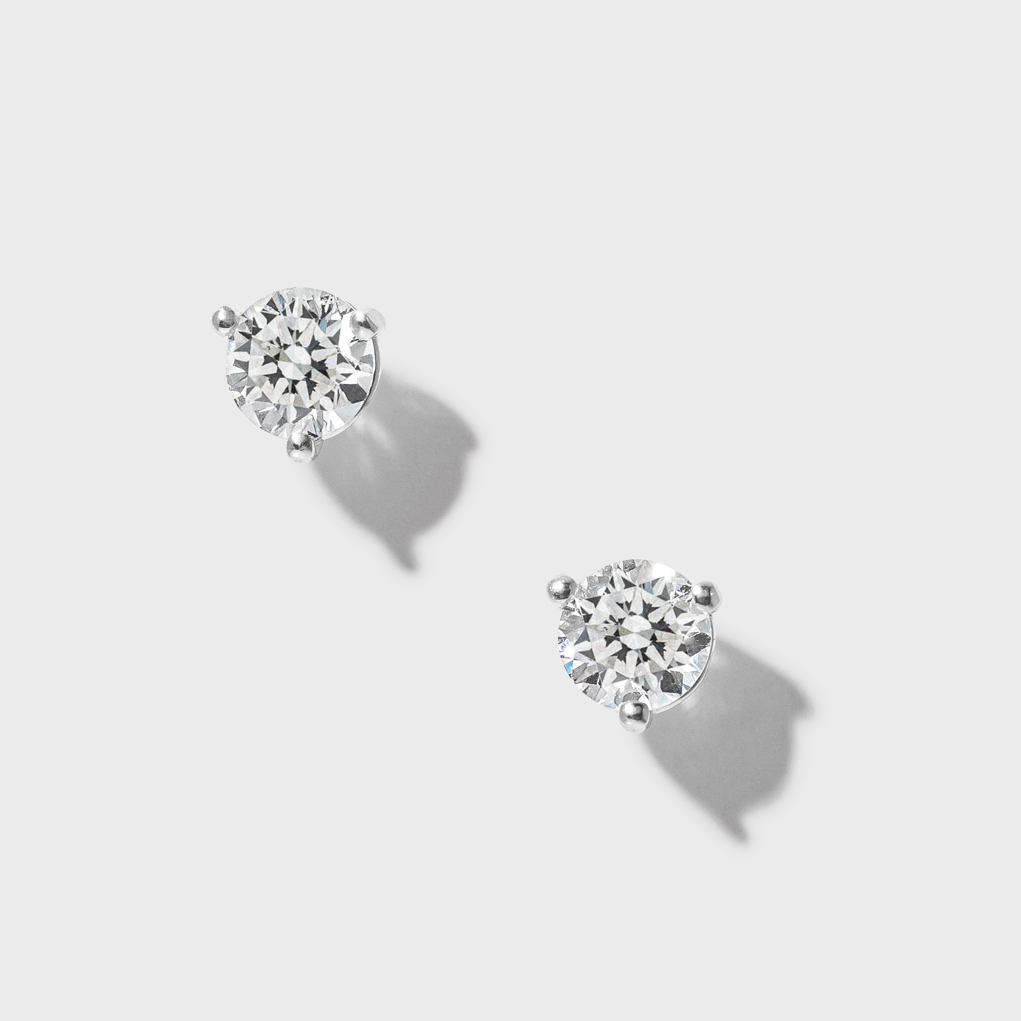 .50ctw 4mm Natural Diamond Stud Earrings