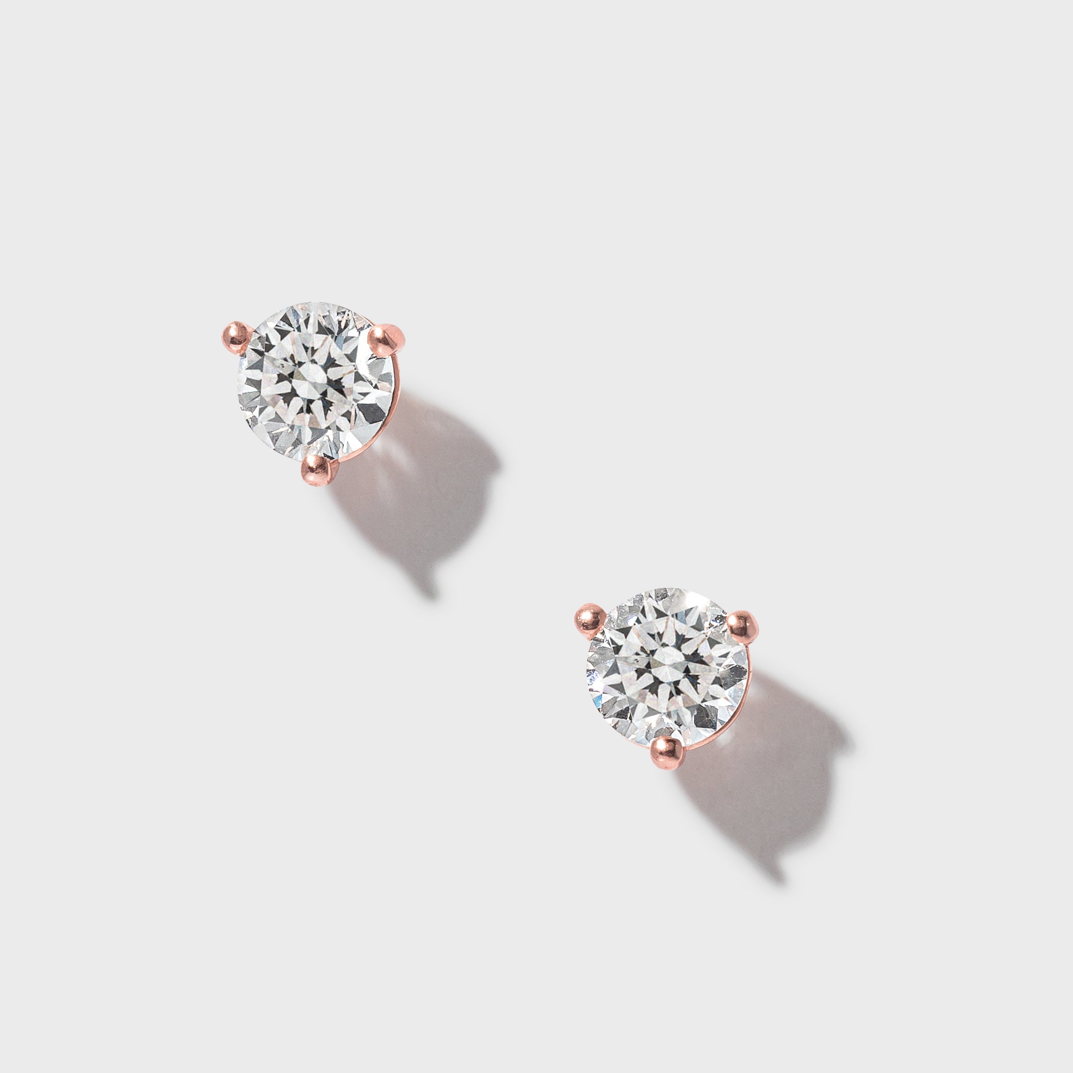 .50ctw 4mm Natural Diamond Stud Earrings