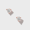 Load image into Gallery viewer, .15ctw 2.5mm Natural Diamond Stud Earrings
