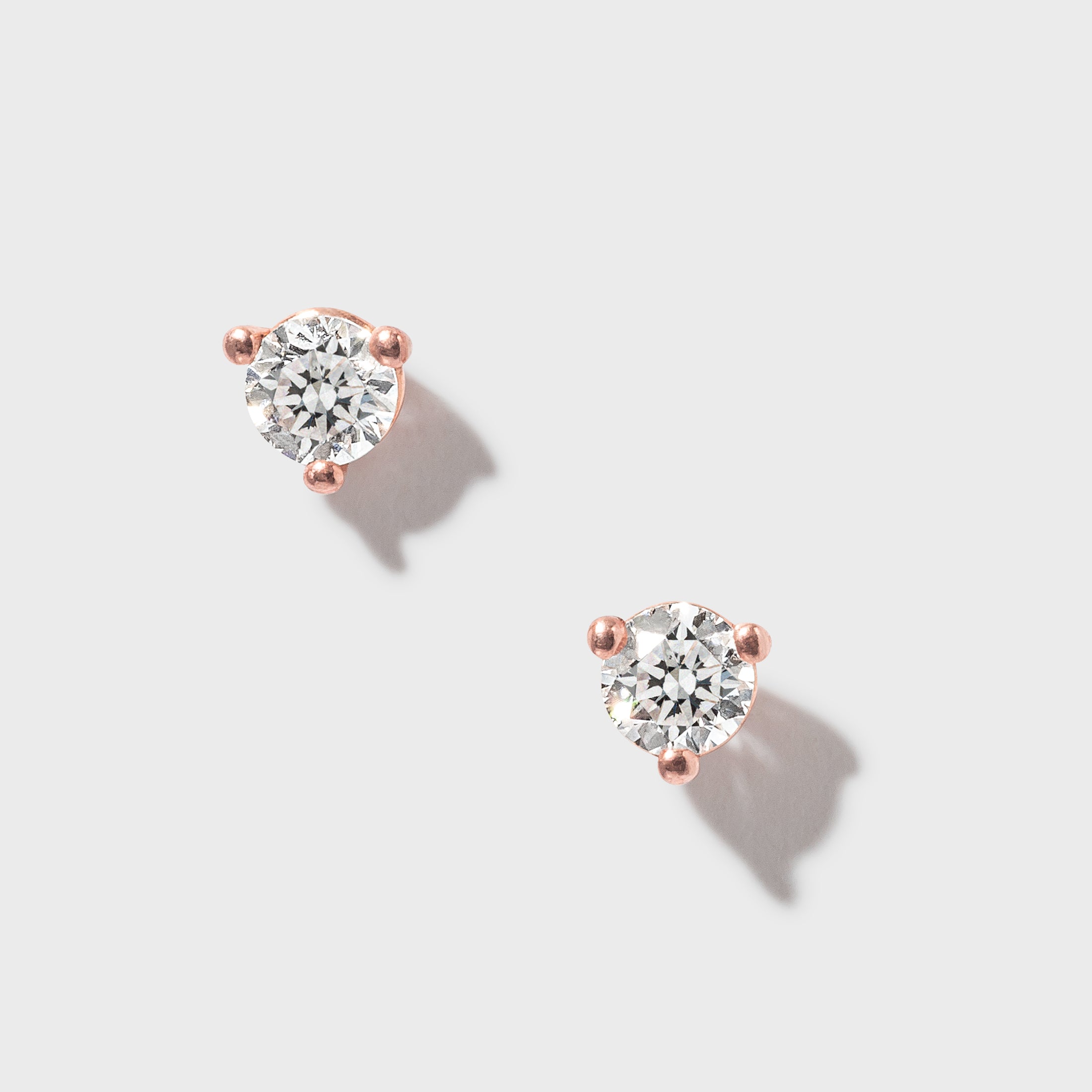 .15ctw 2.5mm Natural Diamond Stud Earrings