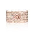 Load image into Gallery viewer, 4mm Rose Crystal with Rose Cubic Zirconia Seven Wrap Bracelet and Necklace
