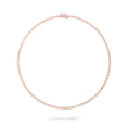 Load image into Gallery viewer, Rose Gold Bezel All The Way 14.00cts Round Diamond 17.00" Tennis Necklace

