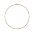 Load image into Gallery viewer, Yellow Gold Bezel All The Way 14.00cts Round Diamond 17.00" Tennis Necklace

