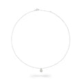 Load image into Gallery viewer, White Gold Pave Diamond Slide Large Pear Necklace
