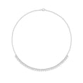 Load image into Gallery viewer, White Gold Diamond Drop Bezel Ball Chain Necklace
