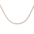 Load image into Gallery viewer, Rose Gold Bezel All The Way 14.00cts Round Diamond 17.00" Tennis Necklace
