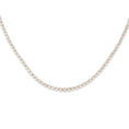 Load image into Gallery viewer, Yellow Gold Half Bezel All The Way 13.00cts Round Diamond 17.00" Tennis Necklace
