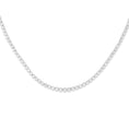 Load image into Gallery viewer, White Gold Half Bezel All The Way 13.00cts Round Diamond 17.00" Tennis Necklace
