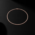 Load image into Gallery viewer, Rose Gold Bezel All The Way 14.00cts Round Diamond 17.00" Tennis Necklace
