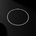 Load image into Gallery viewer, White Gold Bezel All The Way 14.00cts Round Diamond 17.00" Tennis Necklace
