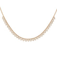 Load image into Gallery viewer, Yellow Gold Diamond Drop Bezel Ball Chain Necklace
