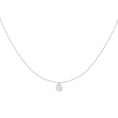 Load image into Gallery viewer, White Gold Pave Diamond Slide Large Pear Necklace
