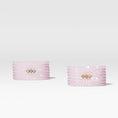 Load image into Gallery viewer, 4mm Pink Crystal and Yellow Gold Diamond Accent Seven Wrap Beaded Bracelet
