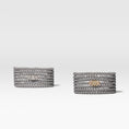 Load image into Gallery viewer, 4mm Gray Crystal with Yellow Cubic Zirconia Seven Wrap Bracelet and Necklace
