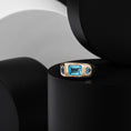 Load image into Gallery viewer, 14 Karat Yellow Gold Swiss Blue Topaz Ring
