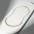 Load image into Gallery viewer, Yellow Gold Diamond Drop Bezel Ball Chain Necklace
