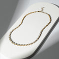 Load image into Gallery viewer, Yellow Gold Bezel Half Way 13.00cts Marquise Diamond Adjustable Tennis Necklace
