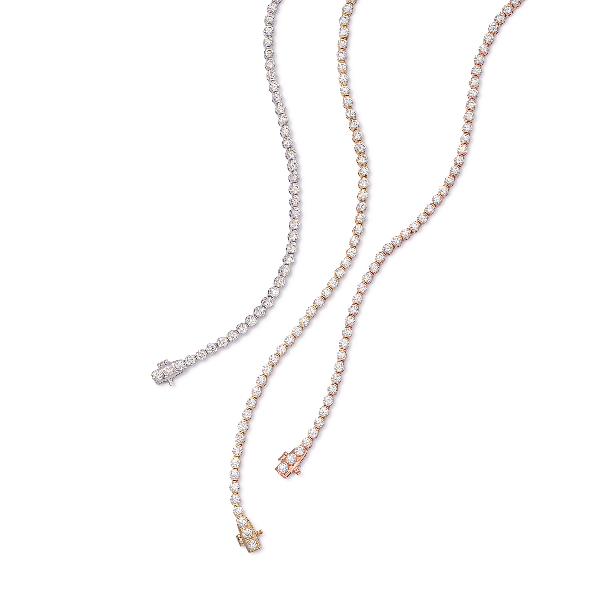 White Gold Half Bezel All The Way Round Diamond