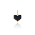 Load image into Gallery viewer, Yellow Gold and Onyx Heart Charm
