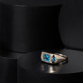 Load image into Gallery viewer, 14 Karat Yellow Gold Swiss Blue Topaz Ring
