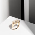 Load image into Gallery viewer, 14 Karat Yellow Gold Speckle Heart Ring
