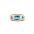 Load image into Gallery viewer, 14 Karat Yellow Gold Swiss Blue Topaz Ring
