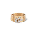 Load image into Gallery viewer, 14 Karat Yellow Gold Pear Diamond Barrel Ring
