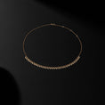Load image into Gallery viewer, Yellow Gold Diamond Drop Bezel Ball Chain Necklace
