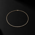 Load image into Gallery viewer, Yellow Gold Bezel All The Way 7.00cts Pear Diamond 17.00" Tennis Necklace
