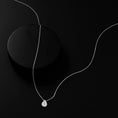 Load image into Gallery viewer, White Gold Pave Diamond Slide Large Pear Necklace
