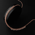 Load image into Gallery viewer, Rose Gold Diamond Drop Bezel Ball Chain Necklace
