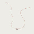 Load image into Gallery viewer, Rose Gold Pave Diamond Slide Large Pear Necklace
