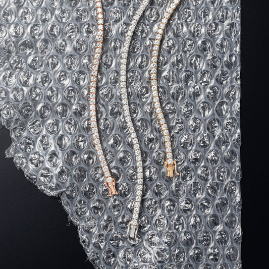 18 Karat Rose Gold 6.00ct Diamond Tennis Bracelet