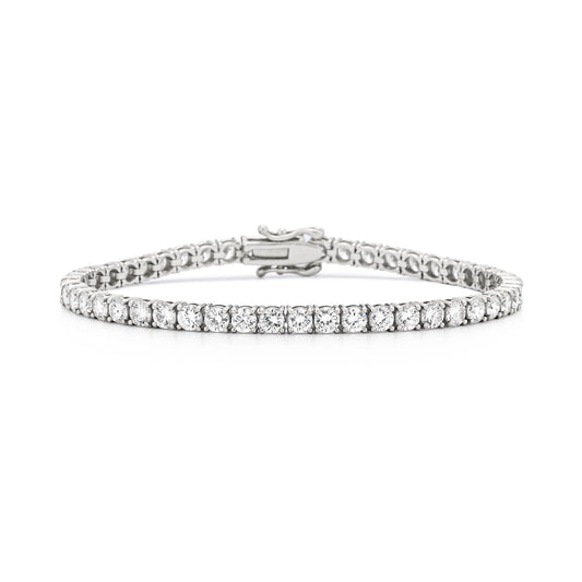 18 Karat White Gold 6.00ct Diamond Tennis Bracelet