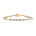 Load image into Gallery viewer, 14 Karat Yellow Gold 4.00ct Diamond Tennis Bracelet
