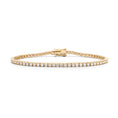 Load image into Gallery viewer, 18 Karat Yellow Gold 2.00ct Diamond Tennis Bracelet
