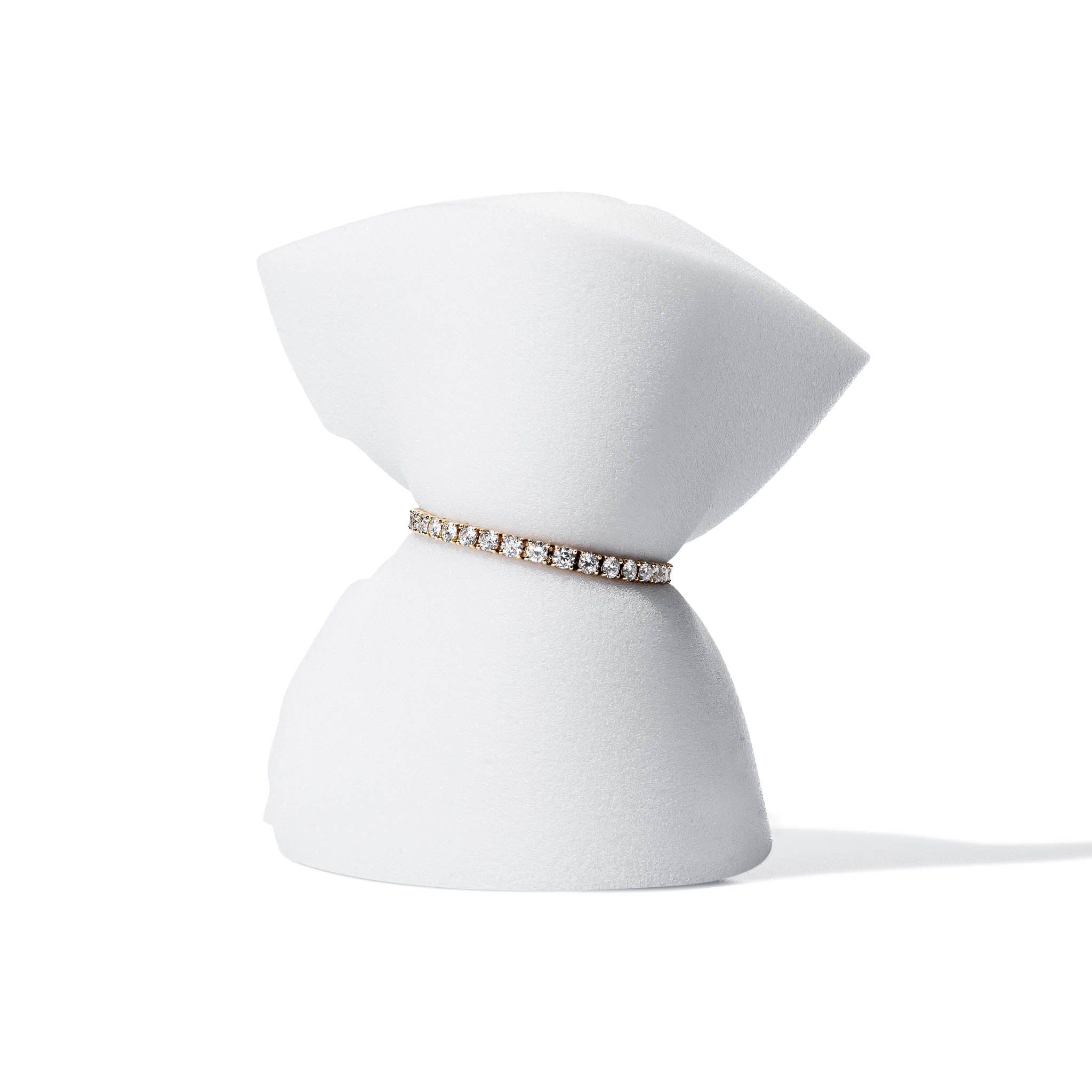 18 Karat Yellow Gold 12.00ct Diamond Tennis Bracelet