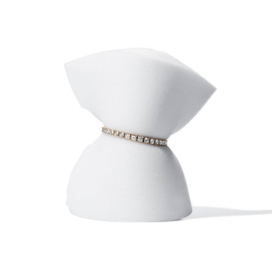 18 Karat Yellow Gold 12.00ct Diamond Tennis Bracelet