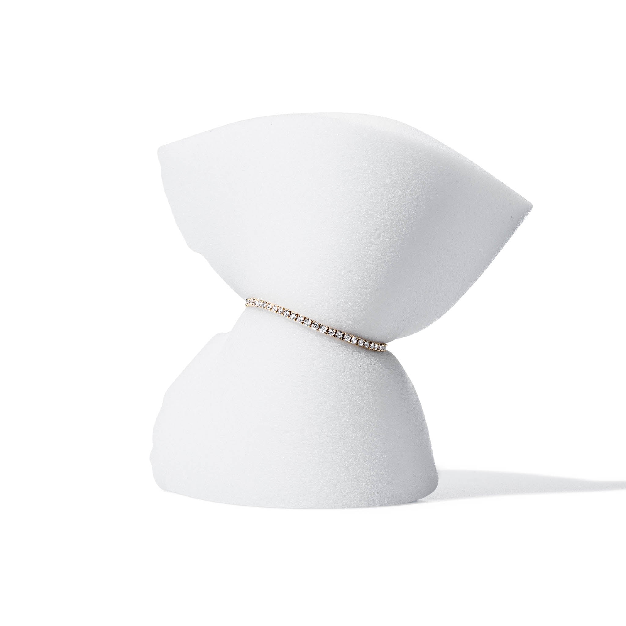 14 Karat Yellow Gold 4.00ct Diamond Tennis Bracelet