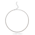 Load image into Gallery viewer, Sterling Silver and Pave Diamond Marquise Necklace
