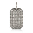 Load image into Gallery viewer, Sterling Silver and Diamond Medium Dog Tag Charm
